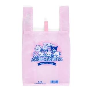 【小禮堂】三麗鷗大集合 環保購物袋 - 便利店食品系列(平輸品)