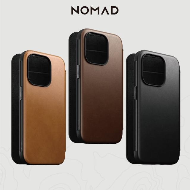 【NOMAD】iPhone 15 Pro 6.1-嚴選Classic皮革保護套(獨特紋理更具特色)