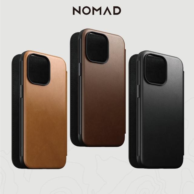 【NOMAD】iPhone 15 Pro Max 6.7-嚴選Classic皮革保護套(獨特紋理更具特色)
