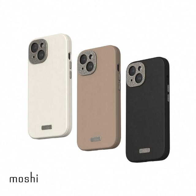 【moshi】iPhone 15 Magsafe Napa 皮革保護殼(iPhone 15)