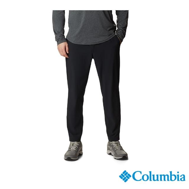 【Columbia 哥倫比亞 官方旗艦】男款-Columbia Hike防潑長褲-黑色(UAE93510BKHF)