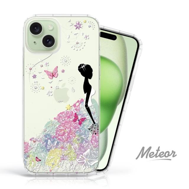 【Meteor】iPhone 15 Plus 6.7吋 奧地利彩鑽空壓防摔手機殼(花嫁)