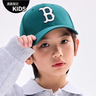 【MLB】童裝 可調式棒球帽 童帽 Varsity系列 波士頓紅襪隊(7ACP1503N-43GNS)