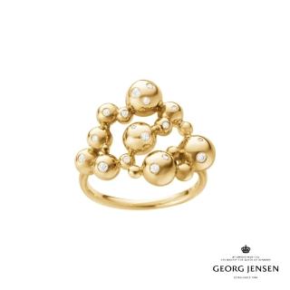 【Georg Jensen 喬治傑生】MOONLIGHT GRAPES 鑲鑽戒指(黃金 鑽石 戒指)
