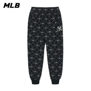 【MLB】運動褲 休閒長褲 MONOGRAM系列 紐約洋基隊(3APTM0134-50BKS)
