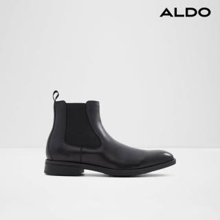 【ALDO】CHAMBERS-極簡俐落真皮切爾西靴-男靴(黑色)