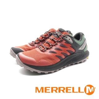 【MERRELL】男 NOVA 3 GORE-TEX 防水輕量越野健行鞋 男鞋(橘綠)