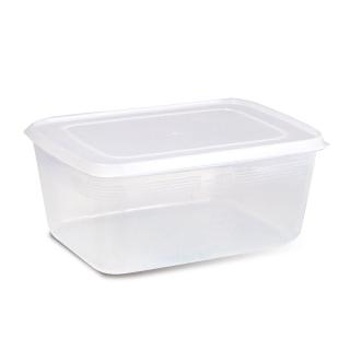 【小麥購物】1000ml冰箱保鮮盒-梯形盒(可堆疊 食品儲存盒 保鮮 食物收納 儲物盒 透明)
