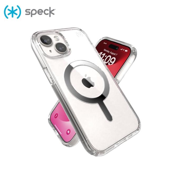【Speck】iPhone 15 6.1吋 Presidio Perfect-Clear MagSafe磁吸透明防摔保護殼(iPhone 15 保護殼)
