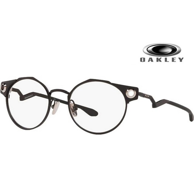 【Oakley】奧克利 DEADBOLT 限定造型鈦金屬光學眼鏡 彈簧鏡臂配戴舒適 OX5141 01 霧黑 公司貨