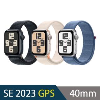【Apple】Apple Watch SE 2023 GPS 40mm(鋁金屬錶殼搭配運動型錶環)