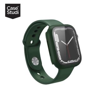 【CaseStudi】AppleWatch 9/8/7 45mm Impact 玻璃錶殼_綠色(相容44mm Apple Watch)