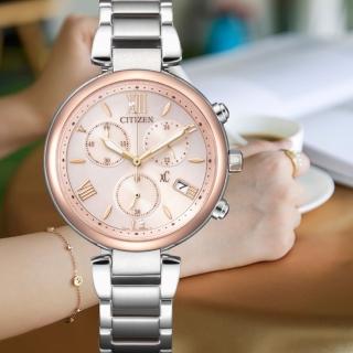 【CITIZEN 星辰】亞洲限定款 光動能時尚計時腕錶 43mm(FB1455-50W)