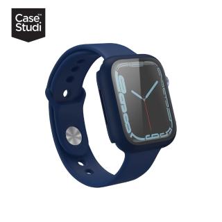 【CaseStudi】AppleWatch 9/8/7 45mm Impact 玻璃錶殼_海軍藍(相容44mm Apple Watch)