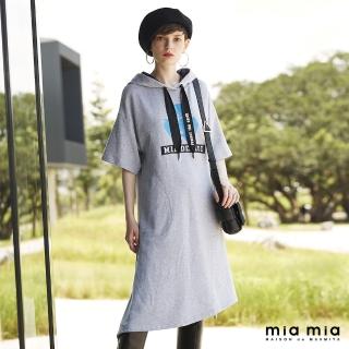 【mia mia】MIA DE MOI圖案連帽洋裝