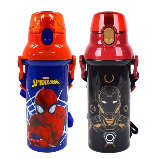 【Disney 迪士尼】漫威英雄直飲式BPAfree水壺 480ML(蜘蛛人 鋼鐵人)