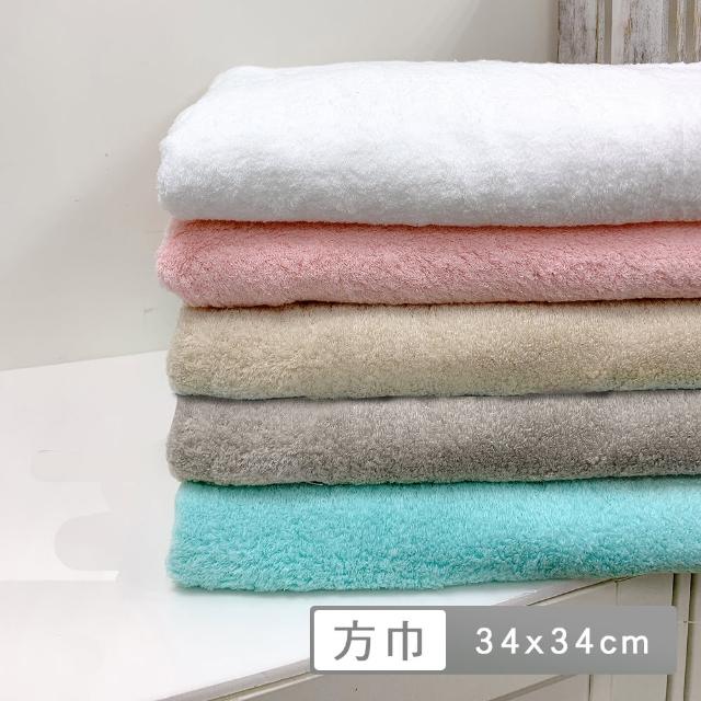 【La Belle】300支棉花糖系列長絨棉方巾34x34cm(共五色)