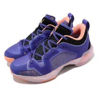 【NIKE 耐吉】Air Jordan XXXVII Low PF 37 低筒 藍 粉紅 金 喬丹 男鞋 籃球鞋(DQ4123-400)