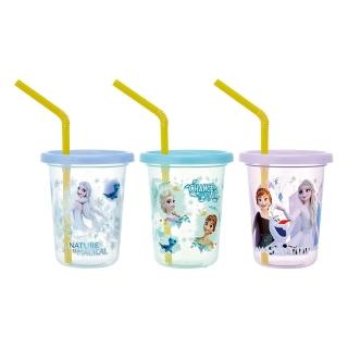 【Skater】迪士尼 塑膠吸管隨行杯三入組 230ml 冰雪奇緣(餐具雜貨)