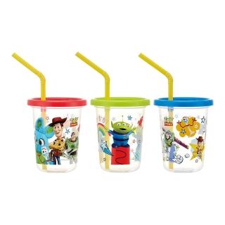 【Skater】迪士尼 塑膠吸管隨行杯三入組 230ml 玩具總動員(餐具雜貨)