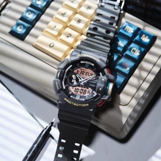 【CASIO 卡西歐】G-SHOCK 復古色彩雙顯手錶 畢業禮物(GA-400PC-8A)