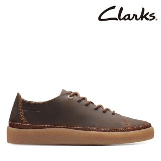 【Clarks】男鞋 Oakpark Low 仿生膠厚底復古感休閒鞋(CLM74667C)