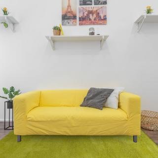 【Fuwaly】凡地剛-檸檬黃地毯-200x290cm(簡約 素色 大地毯 柔軟 客廳地毯 起居室地毯)