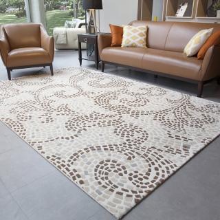 【Fuwaly】西班牙地毯-200x300cm(素色 花紋 柔軟 大地毯 客廳 書房 起居室)