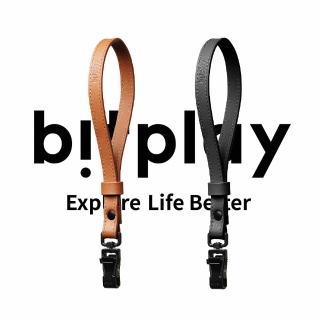 【bitplay】Leather Wrist Strap 12mm 皮革手腕繩-含掛繩通用墊片-暗夜黑(掛繩/腕繩/手機掛繩/iphone15)