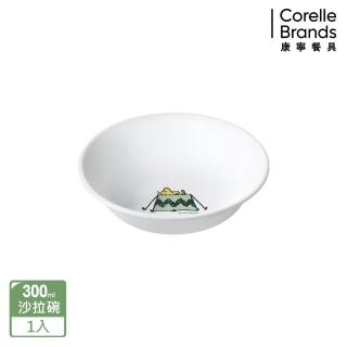 【CORELLE 康寧餐具】SNOOPY 露營趣 300ML沙拉碗(410)