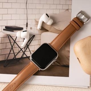【W.wear】Apple Watch-精細縫線皮革錶帶(38/40/41/42/44/45/49Ultra 錶帶)