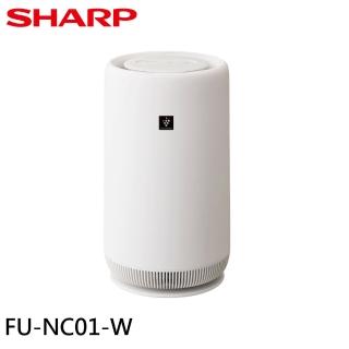 【SHARP 夏普】3坪 360°呼吸 圓柱空氣清淨機(FU-NC01-W)