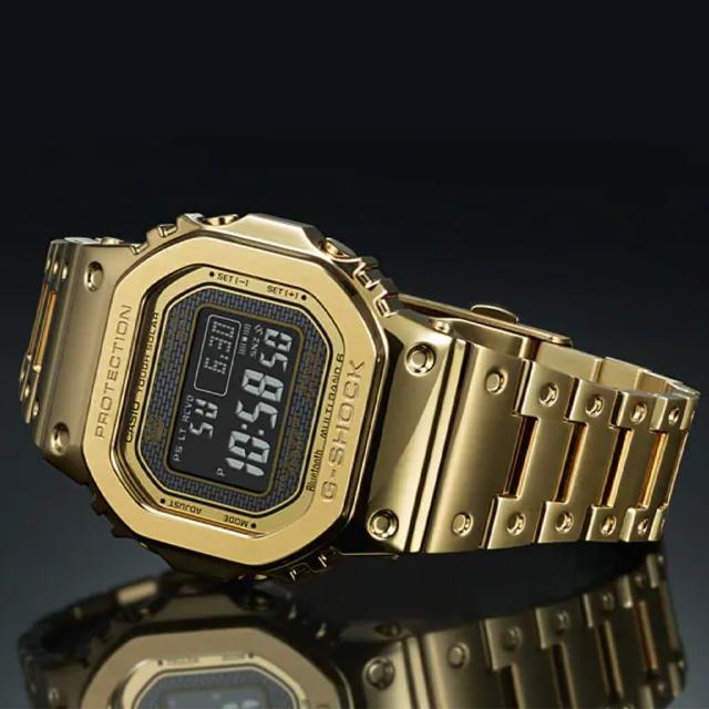 CASIO 卡西歐】G-SHOCK 全金屬太陽能智慧藍牙電波錶-金色(GMW-B5000GD