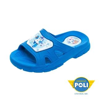 【POLI 波力】正版童鞋 POLI 輕量拖鞋/穿脫方便 台灣製 藍(POKS34046)