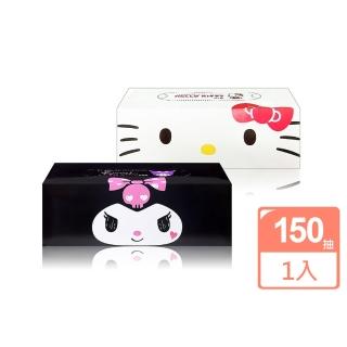【日本】卡通印花盒裝面紙150抽(Kuromi/Hello Kitty)