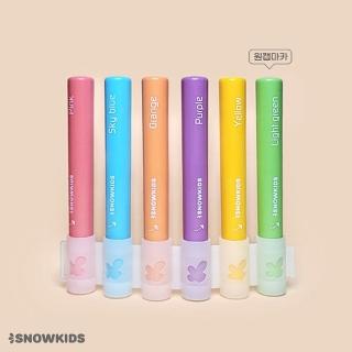 【韓國SNOWKIDS】幼兒馬卡龍水洗彩繪塗鴉筆/6色組