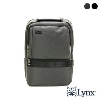 【Lynx】美國山貓商務1680D彈道尼龍硬挺17吋機能帥氣後背包-共2色