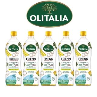 【Olitalia奧利塔】高溫專用葵花油(1000mlx5瓶)