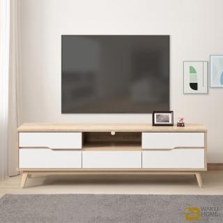 【WAKUHOME 瓦酷家具】Kenster原像雙色5尺TV櫃A010-782