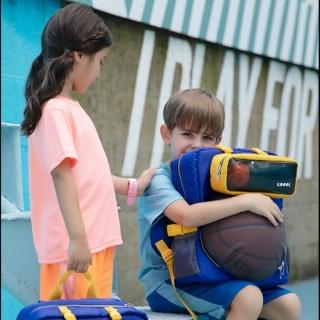 【KOOOL 科物酷】兒童 運動雙肩背包(DIY可組裝拆卸小包 球類收納包)