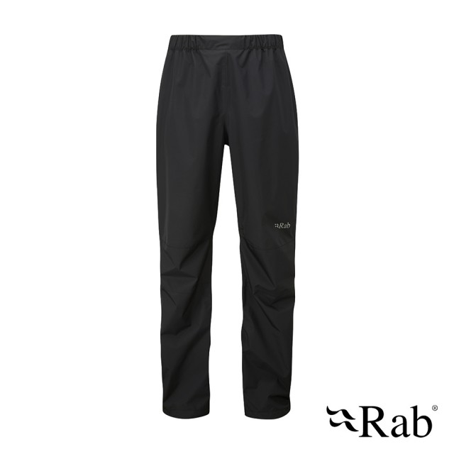 【RAB】Downpour Eco Pants 透氣防水長褲 男款 黑色 #QWG84