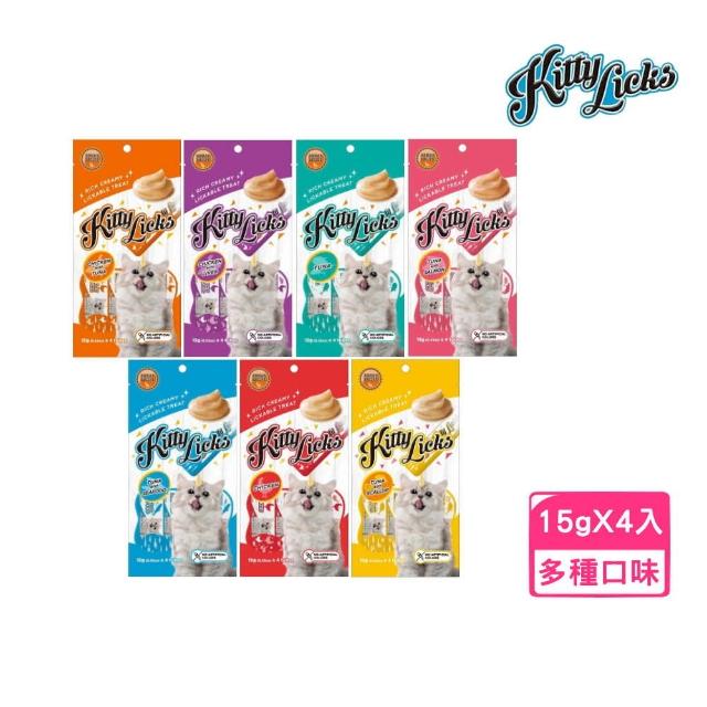 【Kitty Licks】甜甜貓肉泥（15gx4入）/包(貓零食)