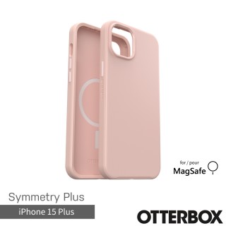 【OtterBox】iPhone 15 Plus 6.7吋 Symmetry Plus 炫彩幾何保護殼-粉色(支援MagSafe)
