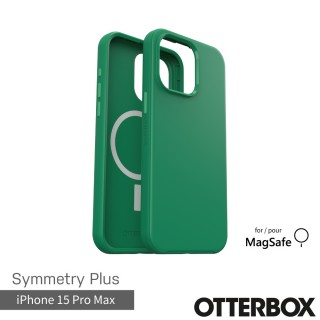 【OtterBox】iPhone 15 Pro Max 6.7吋 Symmetry Plus 炫彩幾何保護殼-綠(支援MagSafe)
