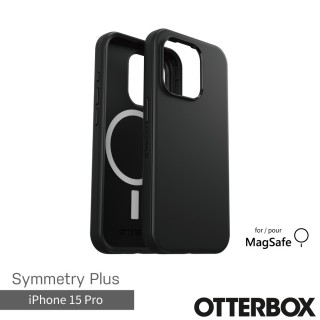 【OtterBox】iPhone 15 Pro 6.1吋 Symmetry Plus 炫彩幾何保護殼-黑(支援MagSafe)