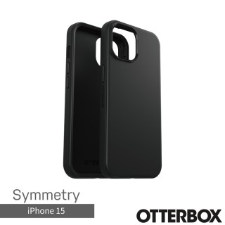 【OtterBox】iPhone 15 6.1吋 Symmetry 炫彩幾何保護殼(黑)