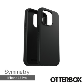 【OtterBox】iPhone 15 Pro 6.1吋 Symmetry 炫彩幾何保護殼(黑)
