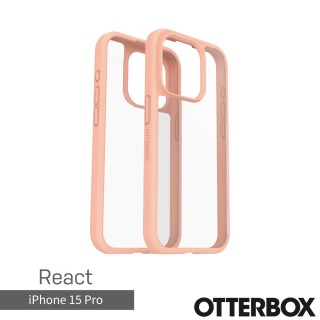 【OtterBox】iPhone 15 Pro 6.1吋 React 輕透防摔殼(橙透)