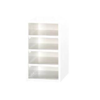 【艾蜜莉的家】A4塑鋼白色置物櫃 收納櫃 資料櫃(免組裝)