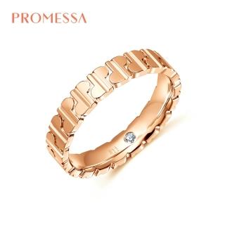 【PROMESSA】Promise系列 18K玫瑰金鑽石戒指(女戒)